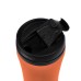 Термокружка FLOCK, 450 мл, оранжевый, пластик/металл Термокружка FLOCK, 450 мл, оранжевый, пластик/металл