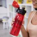 Бутылка для воды FLASK, 800 мл, 25,2х7,7см, красный, пластик Бутылка для воды FLASK, 800 мл, 25,2х7,7см, красный, пластик