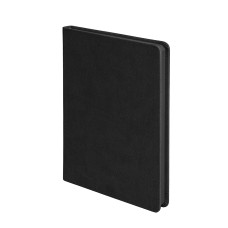 Ежедневник недатированный Softie, А5, черный, блок в клетку, серый обрез Ежедневник недатированный Softie, А5, черный, блок в клетку, серый обрез