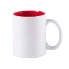 Кружка KULMER, белый с красным, 350мл, 9,6х8,2см, тонкая керамика Кружка KULMER, белый с красным, 350мл, 9,6х8,2см, тонкая керамика