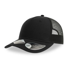 Бейсболка ZION, 5 клиньев, сетка,пласт.застежка,черный,100% переработанный полиэстер, 200 г/м2 Бейсболка ZION, 5 клиньев, сетка,пласт.застежка,черный,100% переработанный полиэстер, 200 г/м2
