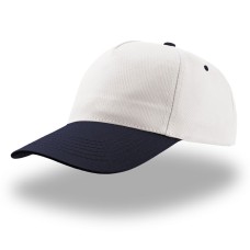 Бейсболка "START FIVE",5 клиньев,застежка на липучке, белый с синим, 100% хлопок, плотность 160 г/м2 Бейсболка "START FIVE",5 клиньев,застежка на липучке, белый с синим, 100% хлопок, плотность 160 г/м2