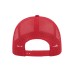 Бейсболка "RAPPER COTTON", 5 клиньев, красный, пласт. заст., 100% хлопок, 100% п/э, 180 гр/м2