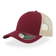 Бейсболка "RAPPER COTTON", 5 клиньев, бордовый/бежевый, пласт. заст., 100% хлопок, 100% п/э,180 г/м2 Бейсболка "RAPPER COTTON", 5 клиньев, бордовый/бежевый, пласт. заст., 100% хлопок, 100% п/э,180 г/м2