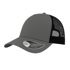 Бейсболка "RAPPER COTTON", 5 клиньев, темно-серый/черный, пл. заст., 100% хлопок, 100% п/э, 180 г/м2 Бейсболка "RAPPER COTTON", 5 клиньев, темно-серый/черный, пл. заст., 100% хлопок, 100% п/э, 180 г/м2