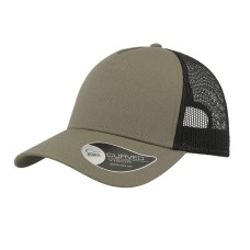 Бейсболка "RAPPER COTTON", 5 клиньев, оливковый/черный, пласт.заст., 100% хлопок, 100% п/э, 180 г/м2 Бейсболка "RAPPER COTTON", 5 клиньев, оливковый/черный, пласт.заст., 100% хлопок, 100% п/э, 180 г/м2