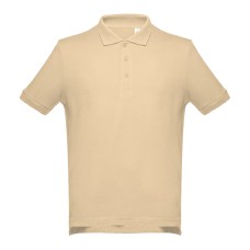 Рубашка-поло мужская ADAM, кремовый, L, 100% хлопок, плотность 195 г/м2 Рубашка-поло мужская ADAM, кремовый, L, 100% хлопок, плотность 195 г/м2