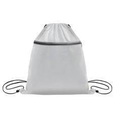 Рюкзак мешок "Shift" со светоотражающей молнией, белый, 36*41 см, полиэстер 210D Рюкзак мешок "Shift" со светоотражающей молнией, белый, 36*41 см, полиэстер 210D