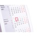 Календарь настольный на 2 года, белый с красным, 18х11 см, пластик, тампопечать, шелкография Календарь настольный на 2 года, белый с красным, 18х11 см, пластик, тампопечать, шелкография