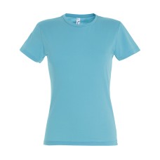 Футболка женская MISS, бирюзовый, S, 100% хлопок, 150 г/м2 Футболка женская MISS, бирюзовый, S, 100% хлопок, 150 г/м2
