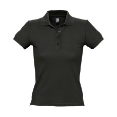 Поло "People", черный_L, 100% х/б, 210г/м2 Поло "People", черный_L, 100% х/б, 210г/м2