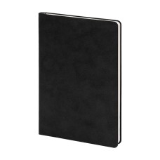 Бизнес-блокнот ALFI, A5, черный, мягкая обложка, в линейку