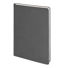 Бизнес-блокнот SMARTI, A5, темно-серый, мягкая обложка, в клетку Бизнес-блокнот SMARTI, A5, темно-серый, мягкая обложка, в клетку