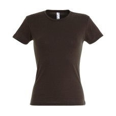 Футболка "Miss", шоколадный_2XL, 100% х/б, 150 г/м2 Футболка "Miss", шоколадный_2XL, 100% х/б, 150 г/м2