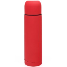 Термос вакуумный "Flask",сталь с покрытием софт тач, красный, 500 мл. Термос вакуумный "Flask",сталь с покрытием софт тач, красный, 500 мл.