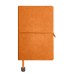 Ежедневник недатированный Fusion, А5, оранжевый, кремовый блок в линейку Ежедневник недатированный Fusion, А5, оранжевый, кремовый блок в линейку