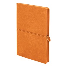 Ежедневник недатированный Fusion, А5, оранжевый, кремовый блок в линейку Ежедневник недатированный Fusion, А5, оранжевый, кремовый блок в линейку