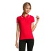 Поло "Practice Women" красный с белым_XL, 100% х/б, 270г/м2