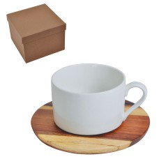 Чайная пара "Helga" в подарочной упаковке, 210мл, фарфор, дерево Чайная пара "Helga" в подарочной упаковке, 210мл, фарфор, дерево