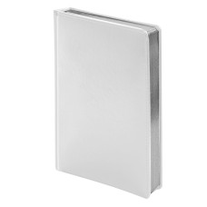 Ежедневник недатированный Joy, А5, белый, белый блок, серебряный обрез Ежедневник недатированный Joy, А5, белый, белый блок, серебряный обрез