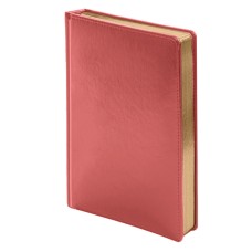 Ежедневник недатированный Joy, А5, красный, белый блок, золотой обрез Ежедневник недатированный Joy, А5, красный, белый блок, золотой обрез