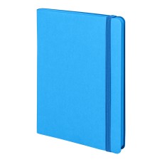 Ежедневник недатированный Shady, А5, лазурный, кремовый блок в линейку, синий обрез Ежедневник недатированный Shady, А5, лазурный, кремовый блок в линейку, синий обрез