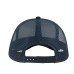 Бейсболка "RAPPER CANVAS-S", 5 клиньев, серый/тёмно-синий, пласт.заст., 100% полиэстер, 270 г/м2