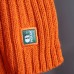 Шапка бини вязаная НАСВЯЗИ©, оранжевый, 30% шерсть,70% акрил Шапка бини вязаная НАСВЯЗИ©, оранжевый, 30% шерсть,70% акрил