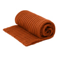 Шарф вязаный НАСВЯЗИ©, оранжевый, 30% шерсть,70% акрил Шарф вязаный НАСВЯЗИ©, оранжевый, 30% шерсть,70% акрил