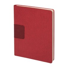 Бизнес-блокнот "Tweedi", 150х180 мм, красный, кремовая бумага, гибкая обложка, в линейку Бизнес-блокнот "Tweedi", 150х180 мм, красный, кремовая бумага, гибкая обложка, в линейку