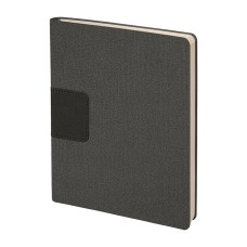 Бизнес-блокнот "Tweedi", 150х180 мм, серый, кремовая бумага, гибкая обложка, в линейку Бизнес-блокнот "Tweedi", 150х180 мм, серый, кремовая бумага, гибкая обложка, в линейку