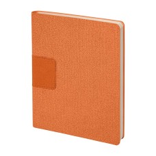 Бизнес-блокнот "Tweedi", 150х180 мм, оранжевый, кремовая бумага, гибкая обложка, в линейку Бизнес-блокнот "Tweedi", 150х180 мм, оранжевый, кремовая бумага, гибкая обложка, в линейку