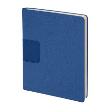 Бизнес-блокнот "Tweedi", 150х180 мм, синий, кремовая бумага, гибкая обложка, в линейку Бизнес-блокнот "Tweedi", 150х180 мм, синий, кремовая бумага, гибкая обложка, в линейку
