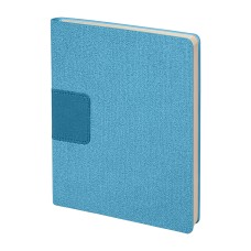 Бизнес-блокнот "Tweedi", 150х180 мм, лазурный, кремовая бумага, гибкая обложка, в линейку Бизнес-блокнот "Tweedi", 150х180 мм, лазурный, кремовая бумага, гибкая обложка, в линейку