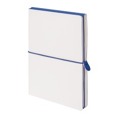 Бизнес-блокнот "Combi", 130*210 мм, бело-тем-синий, кремовый форзац, гибкая обложка, в клетку/нелин Бизнес-блокнот "Combi", 130*210 мм, бело-тем-синий, кремовый форзац, гибкая обложка, в клетку/нелин