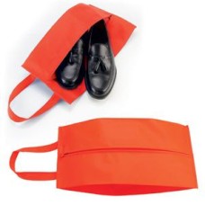 Футляр для обуви на молнии "HAPPY TRAVEL", красный, нетканка , 20*42*15 см