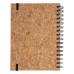 Блокнот XIANKEL A5 на пружине, твердая обложка, пробковая ткань