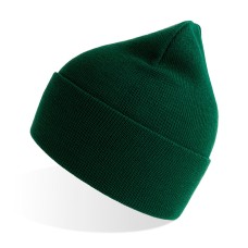 Шапка вязаная PURE, с отворотом, темно-зеленый, 60% полиэстер, 40% акрил Шапка вязаная PURE, с отворотом, темно-зеленый, 60% полиэстер, 40% акрил