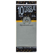 Упаковочная бумага "Тишью", серебро, 10 листов в упаковке, размер листа 50*63 см Упаковочная бумага "Тишью", серебро, 10 листов в упаковке, размер листа 50*63 см