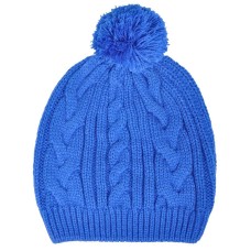 Шапка "Irish" с помпоном, темно-синий, акрил Шапка "Irish" с помпоном, темно-синий, акрил