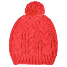Шапка "Irish" с помпоном, красный, акрил Шапка "Irish" с помпоном, красный, акрил