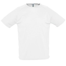Футболка "Sporty", белая_2XL, 100% воздухопроницаемый полиэстер, 140 г/м2 Футболка "Sporty", белая_2XL, 100% воздухопроницаемый полиэстер, 140 г/м2