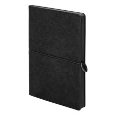 Ежедневник недатированный Fusion, А5, черный, кремовый блок в линейку Ежедневник недатированный Fusion, А5, черный, кремовый блок в линейку