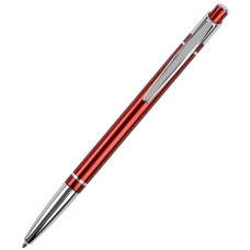 SHAPE, ручка шариковая, бордовый/хром, анодированный алюминий/пластик SHAPE, ручка шариковая, бордовый/хром, анодированный алюминий/пластик