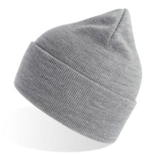 Шапка вязаная "PURE", с отворотом, светло-серый меланж, 60% полиэстер, 40% акрил Шапка вязаная "PURE", с отворотом, светло-серый меланж, 60% полиэстер, 40% акрил