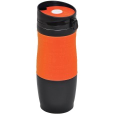 Термокружка вакуумная "УДАЧА", 400 мл, оранжевый, металл/силикон Термокружка вакуумная "УДАЧА", 400 мл, оранжевый, металл/силикон