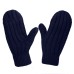 Варежки вязаные НАСВЯЗИ©, тёмно-синий, 30% шерсть,70% акрил Варежки вязаные НАСВЯЗИ©, тёмно-синий, 30% шерсть,70% акрил