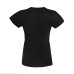 Футболка женская "California Lady", черный, S, 100% хлопок, 150 г/м2 Футболка женская "California Lady", черный, S, 100% хлопок, 150 г/м2