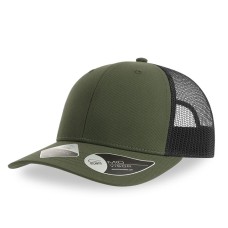 Бейсболка BRYCE, 6 клиньев, сетка, 100 % переработанный полиэстер, застежка, оливковый, черный Бейсболка BRYCE, 6 клиньев, сетка, 100 % переработанный полиэстер, застежка, оливковый, черный