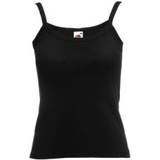Майка "Lady-fit Strap T", черный_L, 100% х/б, 220 г/м2 Майка "Lady-fit Strap T", черный_L, 100% х/б, 220 г/м2
